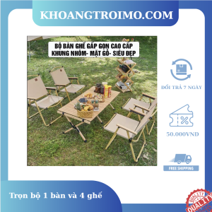 Trọn bộ 1 bàn 4 ghế cắm